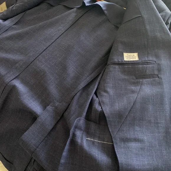 Canali Suit jacket blazer, navy blue - Wool, Silk, Linen